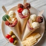 Charcuterie Cones: Elegant Individual Appetizer for Parties Recipe