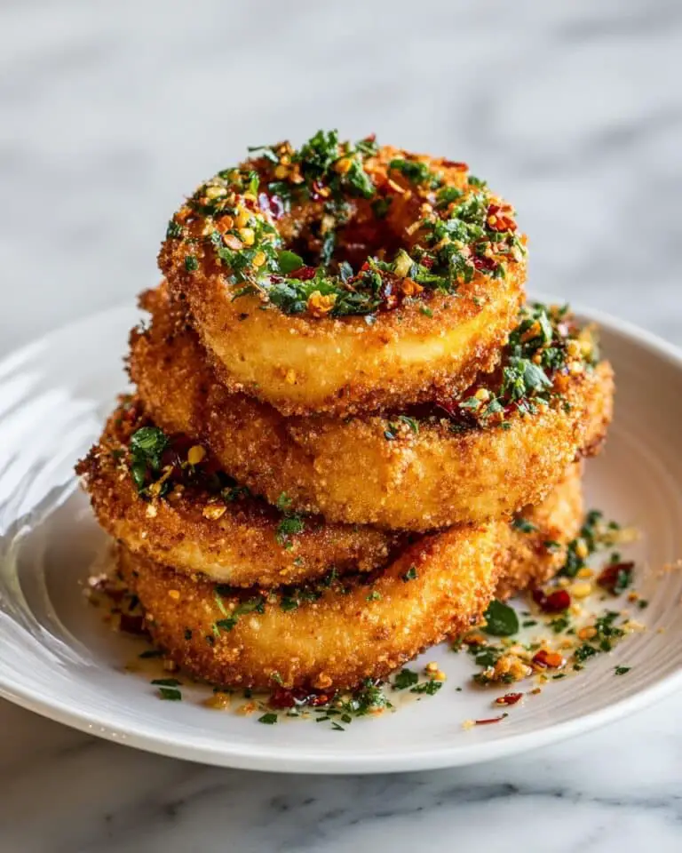 Cheese Rings: Crispy Loaded Onion Rings with Melted Mozzarella Recipe