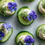 Cucumber Slices with Smoky Sunflower Seed Spread Recipe
