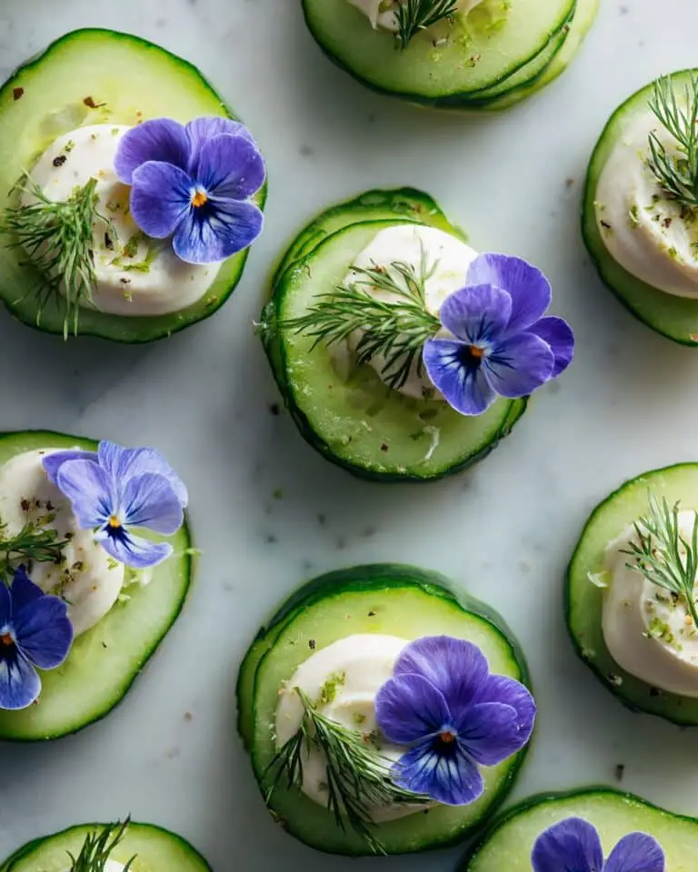 Cucumber Slices with Smoky Sunflower Seed Spread Recipe
