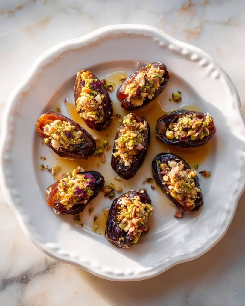 Stuffed Dates with Pistachios and Honey Recipe