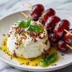 Grilled Grapes with Burrata Recipe