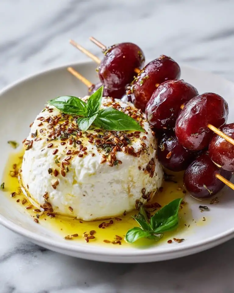 Grilled Grapes with Burrata Recipe