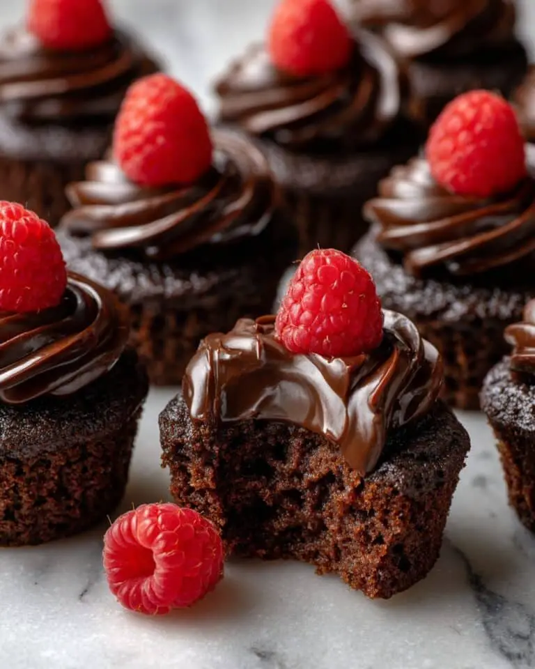 Easy Raspberry Ganache Brownie Bites Recipe