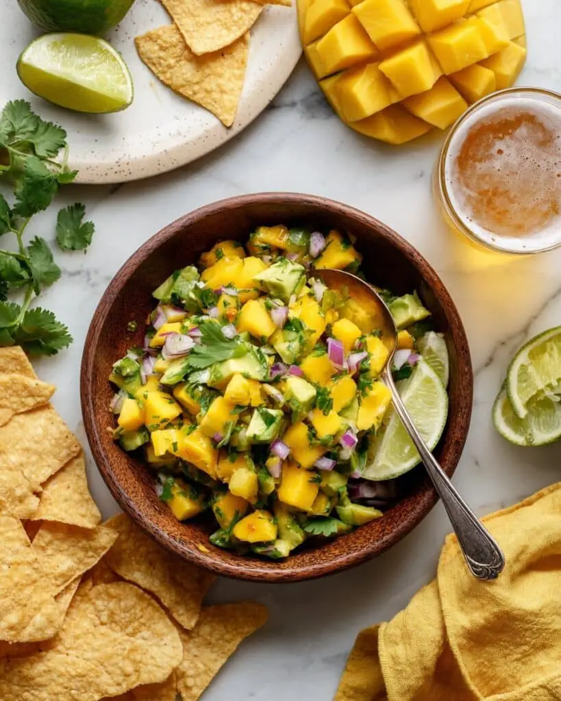 Avocado and Mango Salsa Cups Recipe