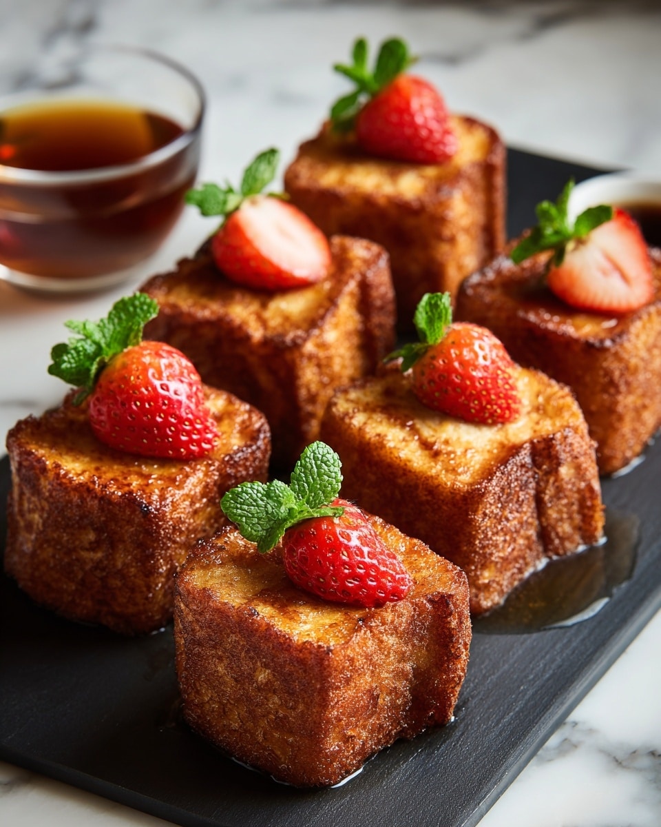 French Toast Shooters with Maple Syrup, Berries, and Whipped Cream Recipe