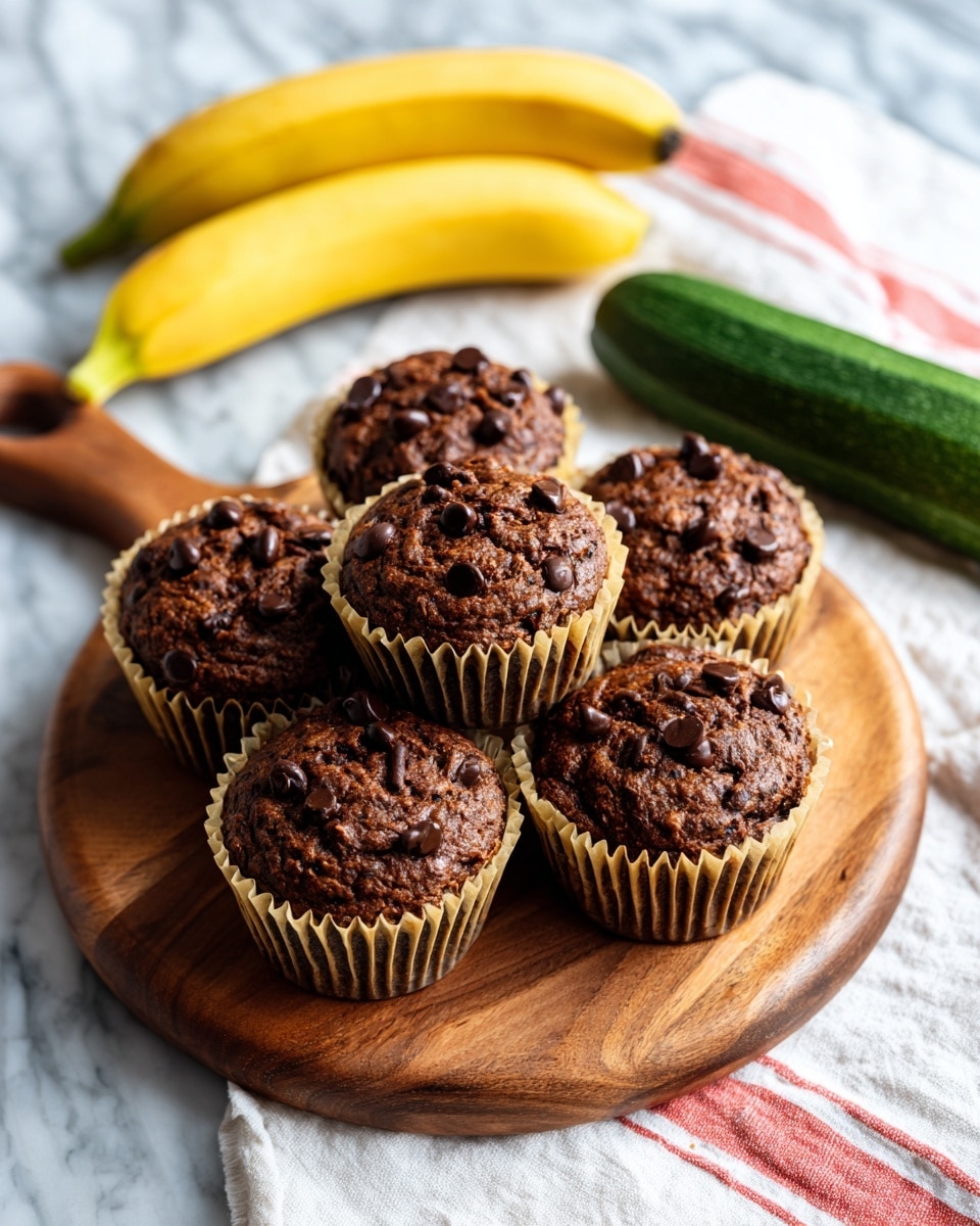 Zucchini Banana Bread Muffins Recipe
