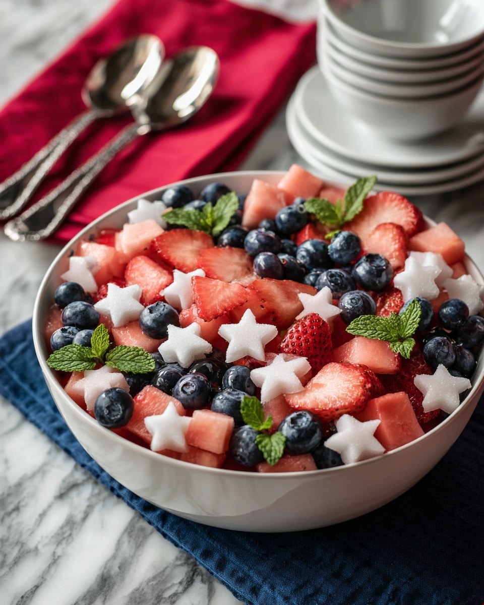 Strawberry Blueberry Salad with Honey-Lemon Dressing Recipe