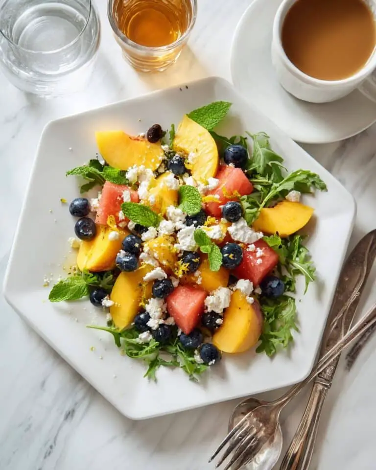 Summer Fruit Salad with Honey-Lime Dressing Recipe