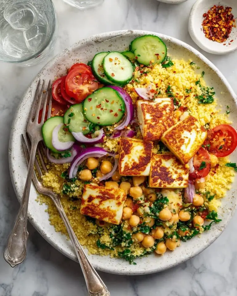 Halloumi Couscous Salad Recipe