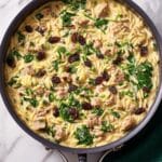 Spinach Orzo Chicken Salad with Goat Cheese Recipe
