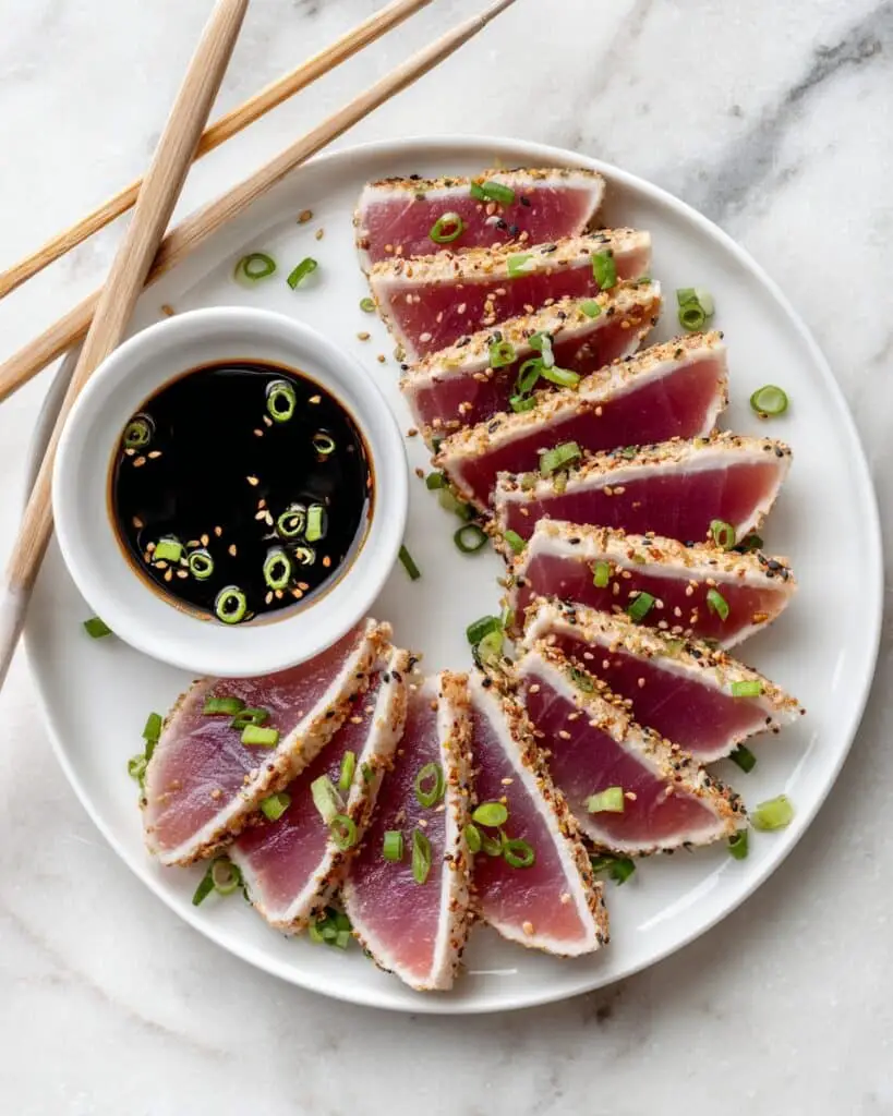 Grilled Tuna Steaks with Lemon-Garlic Marinade Recipe