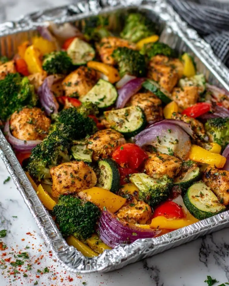 Chicken and Vegetable Foil Packets Recipe