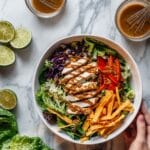 Grilled Chicken Salad with Creamy Honey Lime Dressing Recipe