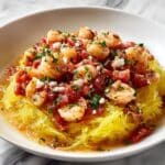 Seared Scallops and Spaghetti Squash with Garlic Lemon Parmesan Recipe