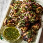 Grilled Chicken Thighs with Chimichurri Recipe