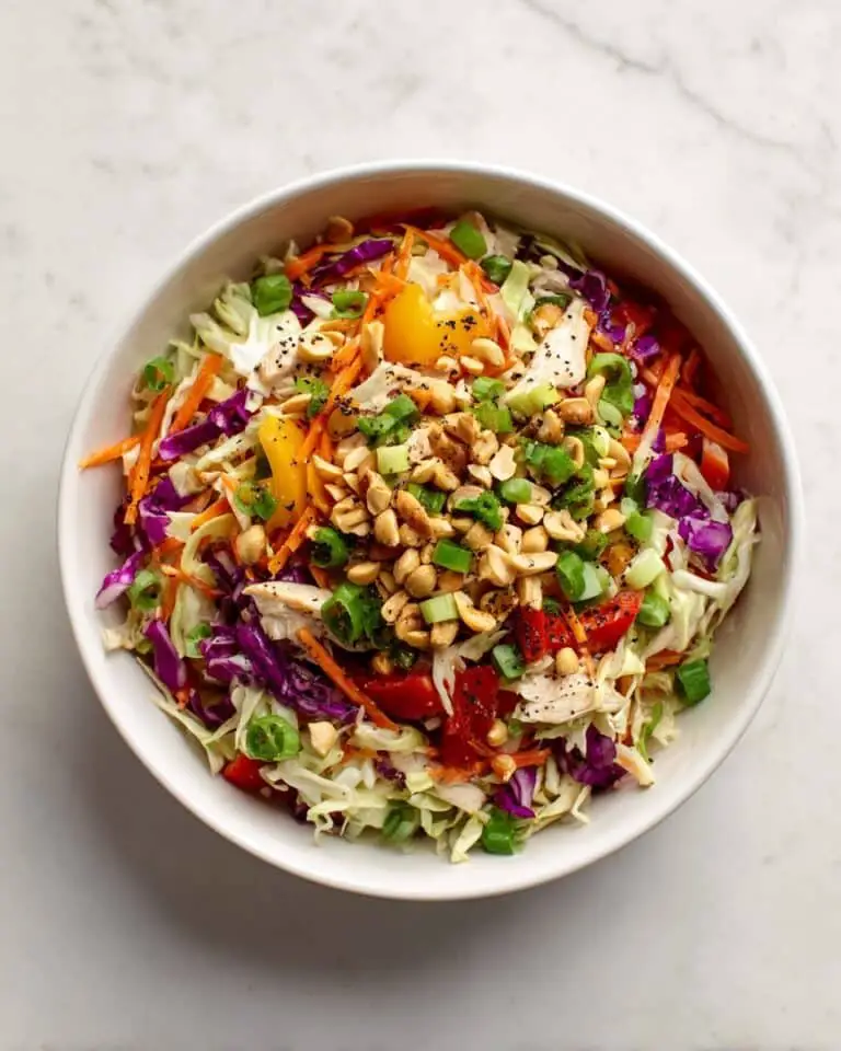 Thai Chicken Salad with Peanut Dressing Recipe