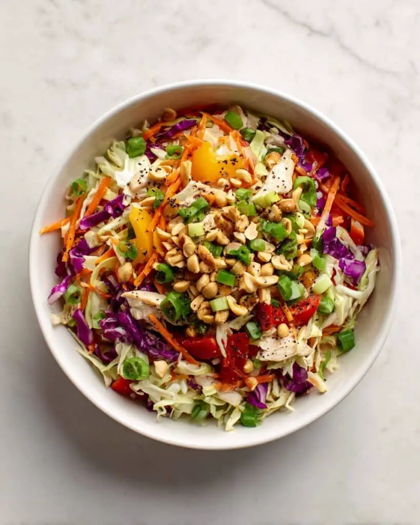 Thai Chicken Salad with Peanut Dressing Recipe