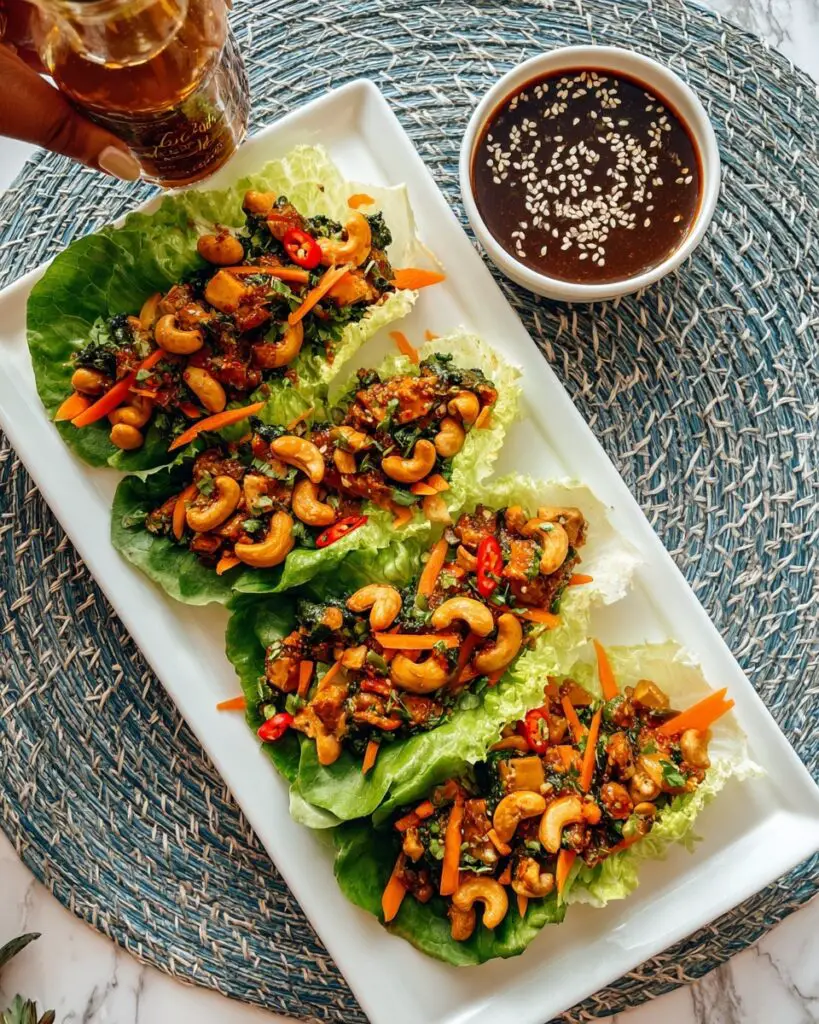 Teriyaki Chicken Lettuce Wraps Recipe
