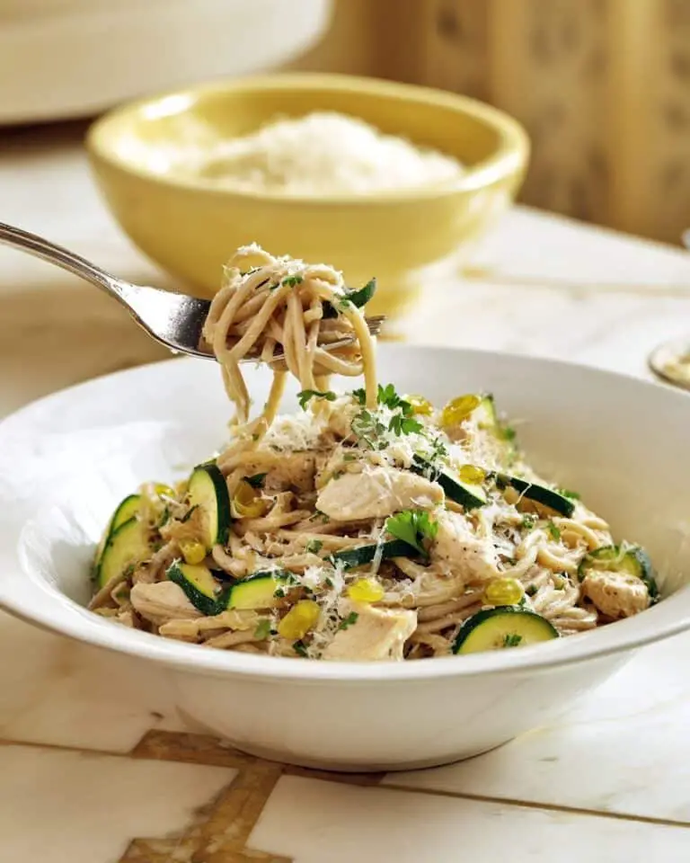 Chicken Zucchini Pasta with Lemon-Herb Sauce Recipe