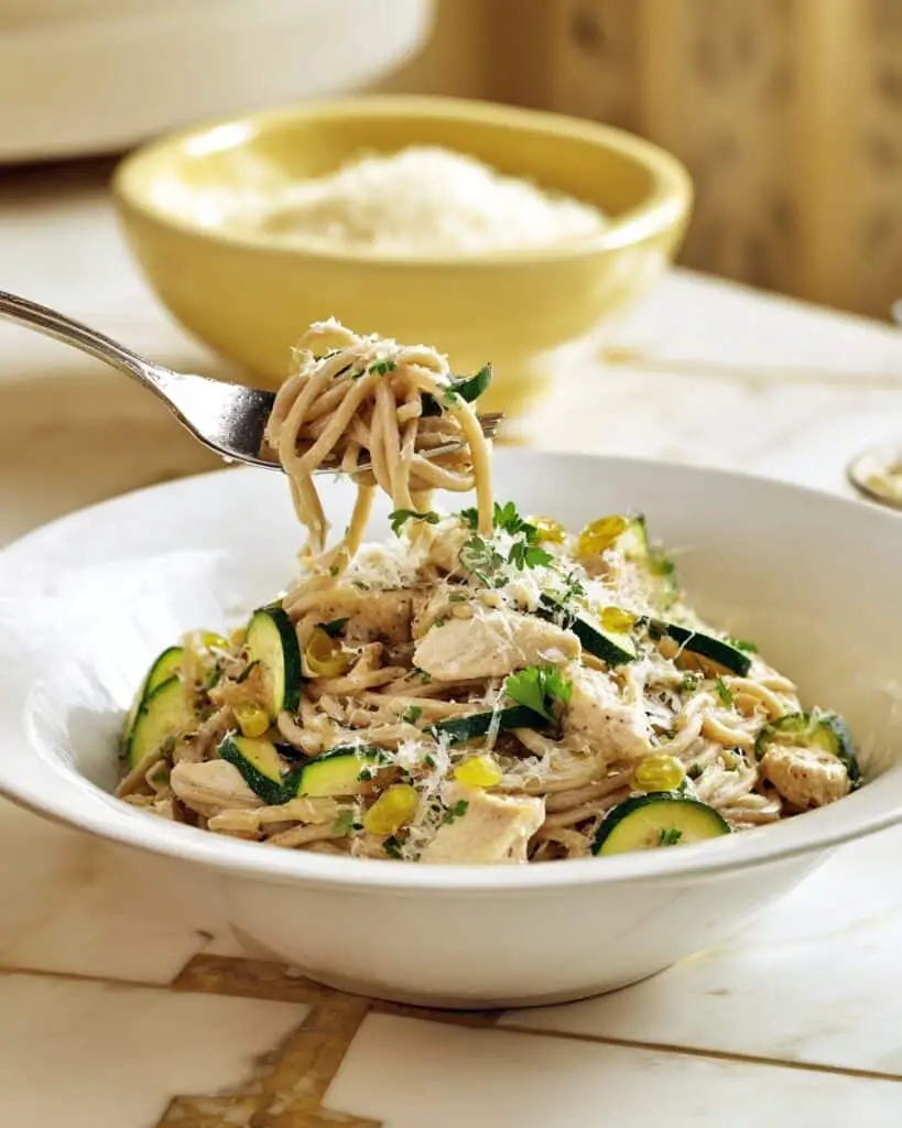 Chicken Zucchini Pasta with Lemon-Herb Sauce Recipe