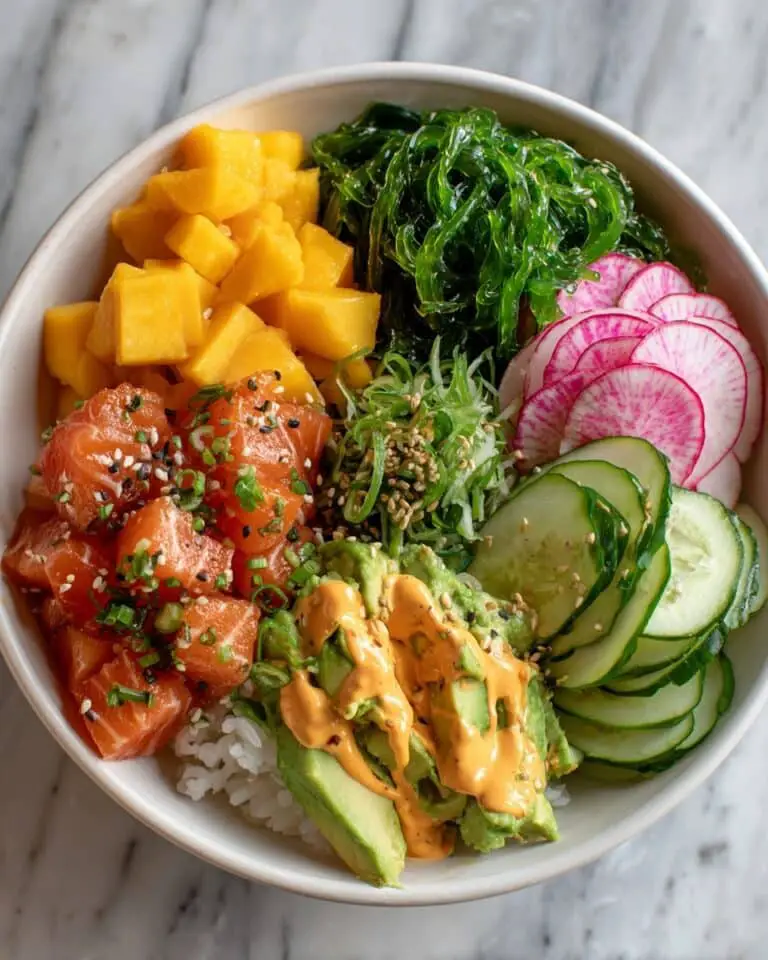 Hawaiian-inspired Poke Bowl with Fresh Tuna or Salmon Recipe