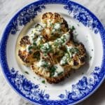 Grilled Cauliflower Steaks with Lemon-Garlic Herb Sauce Recipe
