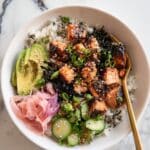 Salmon Sushi Bowl with Spicy Mayo Recipe