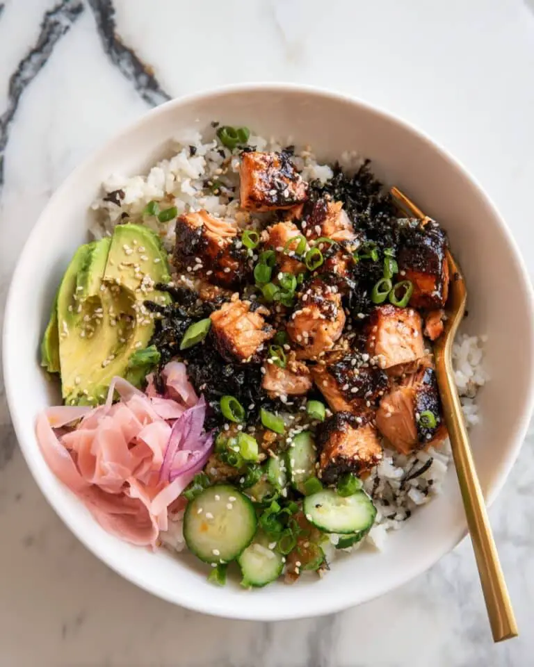 Salmon Sushi Bowl with Spicy Mayo Recipe