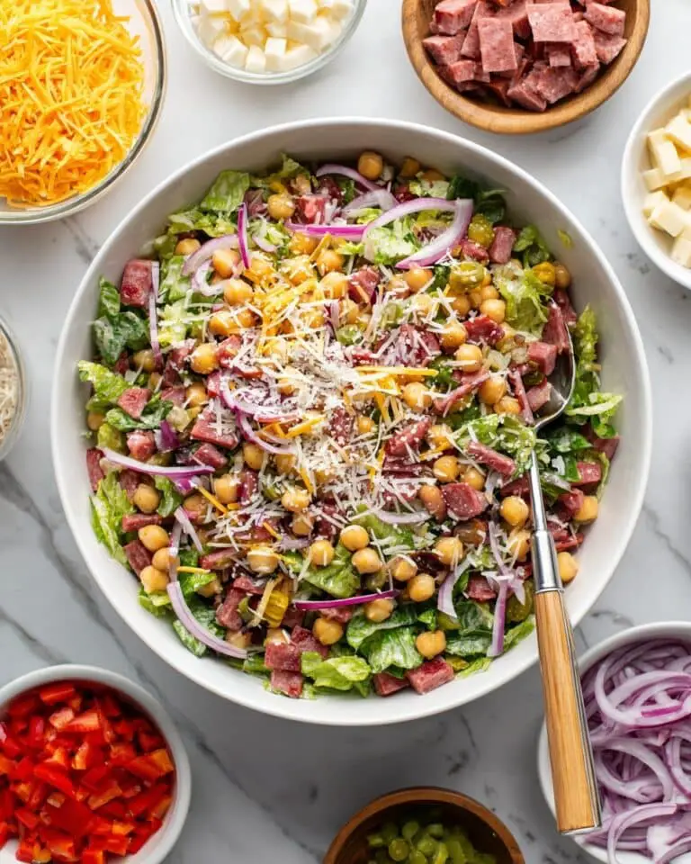 Italian Chopped Salad with Classic Italian Dressing Recipe