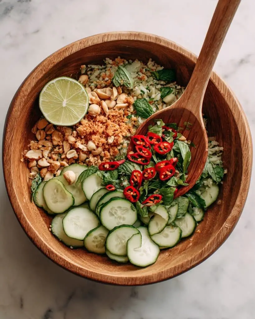 Crispy Rice Salad with Cucumbers and Fresh Herbs Recipe