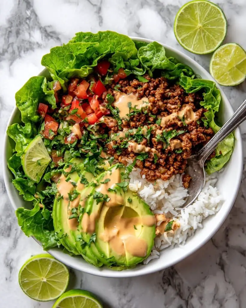 Ground Beef Taco Bowls Recipe