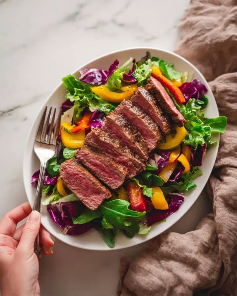 Guacamole Steak Salad Recipe