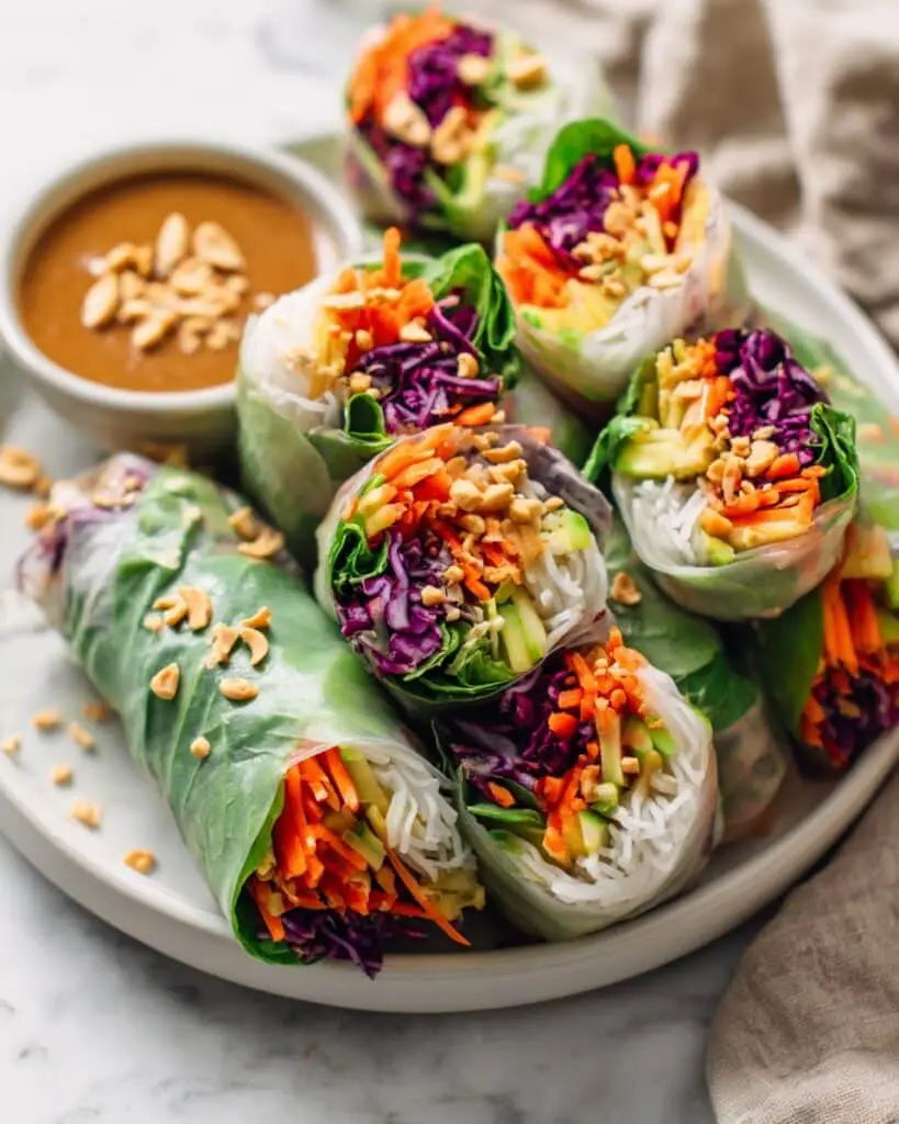 Lemongrass Chicken Rice Paper Rolls Recipe