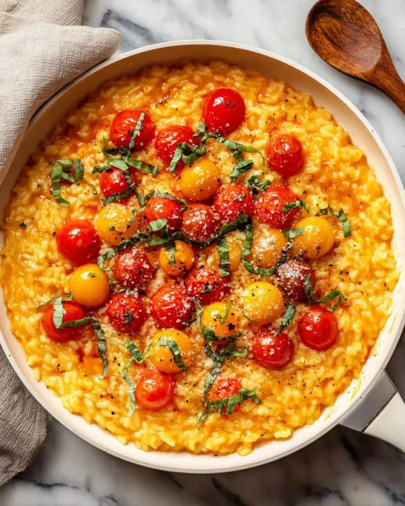 Tomato Basil Risotto Recipe