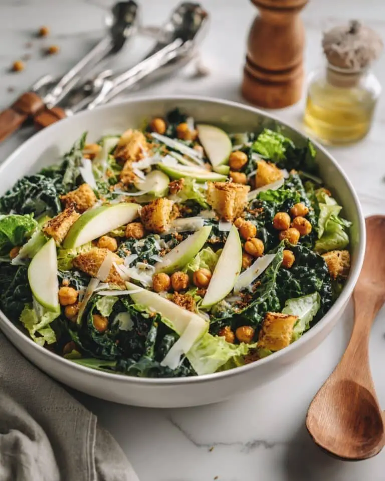 Lemon Kale Caesar Salad Recipe