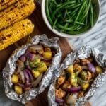 Grilled Barbecue Chicken Foil Packets Recipe