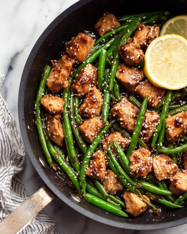 Honey Lemon Chicken and Green Beans Recipe