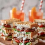 Blue Cheese BLT Sandwich with Lemon Dill Mayonnaise Recipe