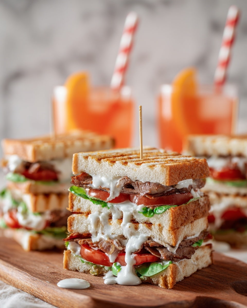 Blue Cheese BLT Sandwich with Lemon Dill Mayonnaise Recipe