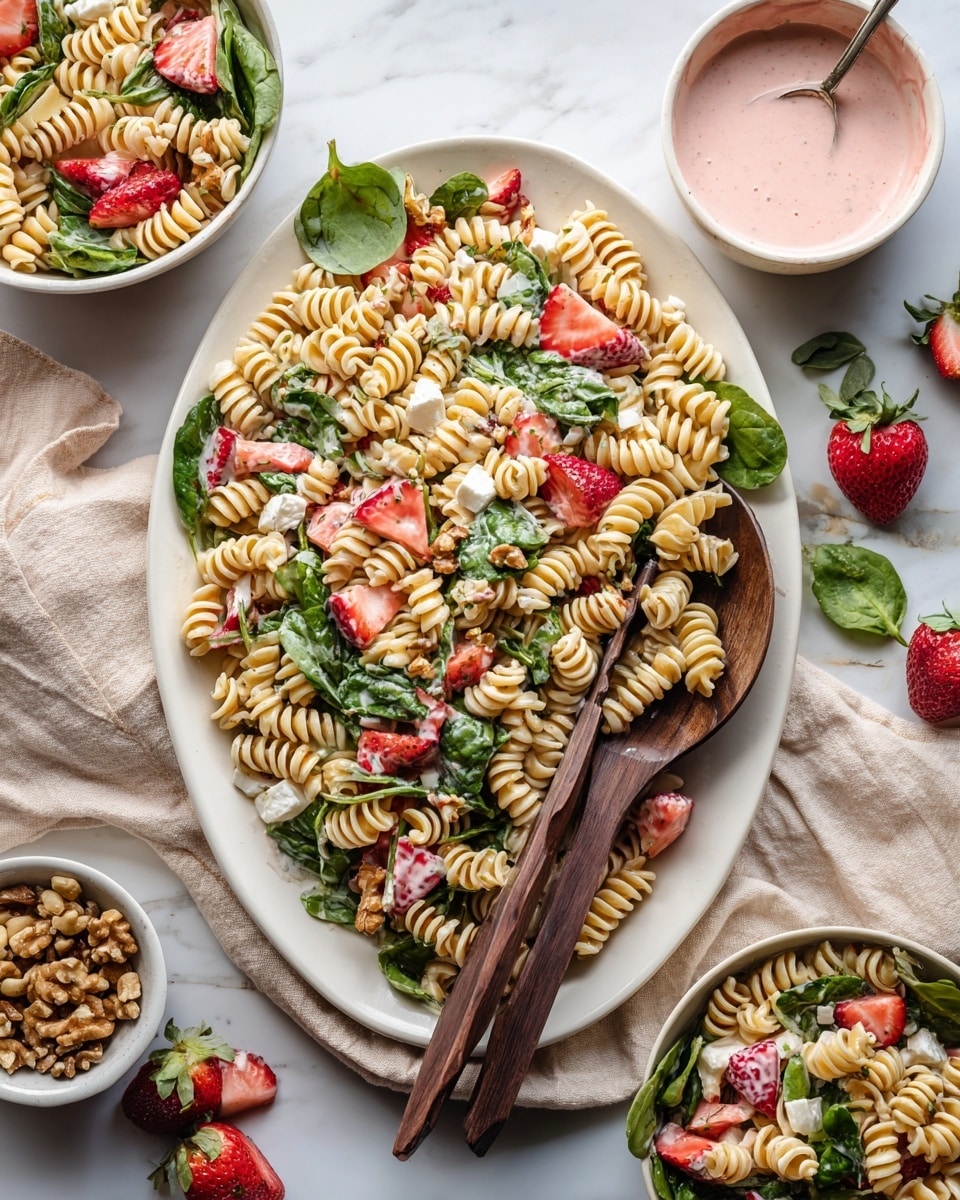 Balsamic Strawberry Pasta Salad Recipe