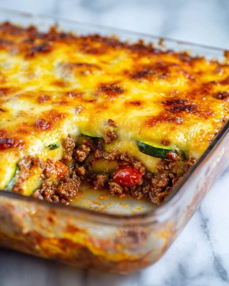 Ground Beef Zucchini Casserole (Low Carb & Easy) Recipe