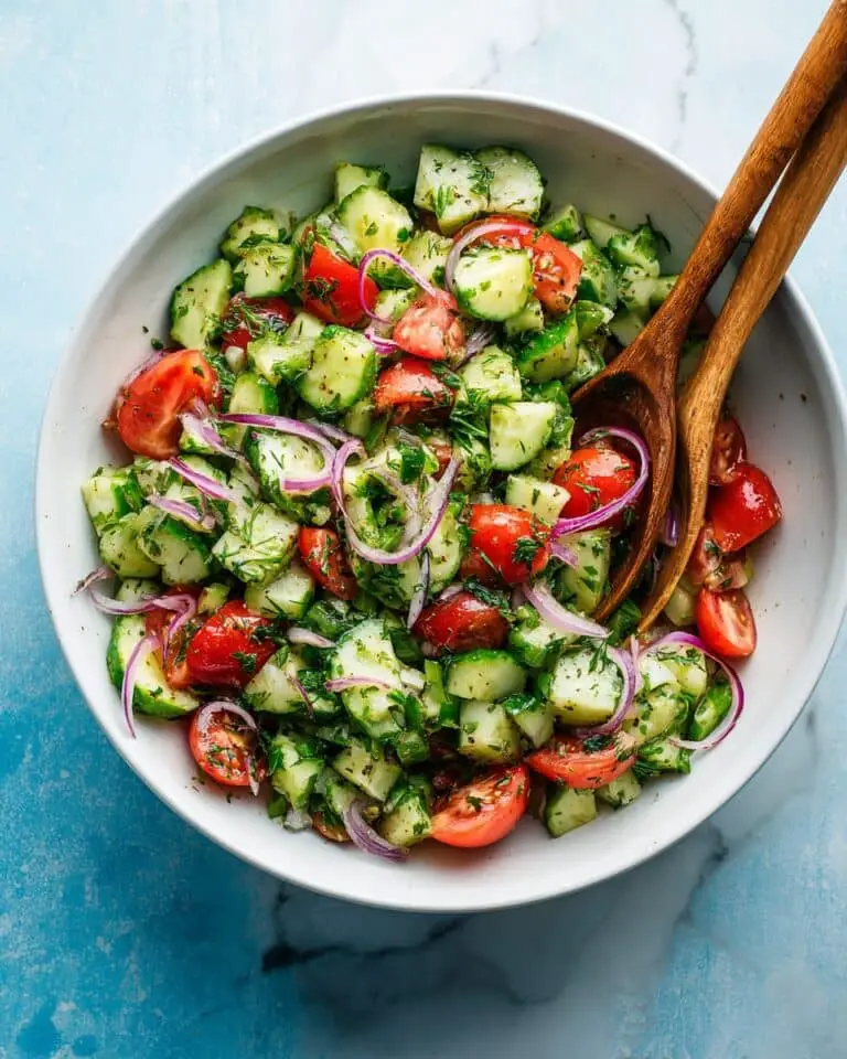 Mediterranean Cucumber Tomato Salad Recipe