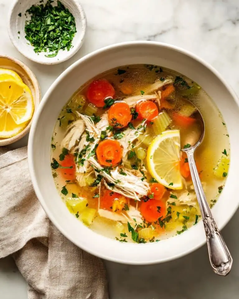 Keto Chicken Noodle Soup (No Noodles) Recipe