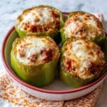 Stuffed Peppers with Italian Sausage and Melty Mozzarella Recipe