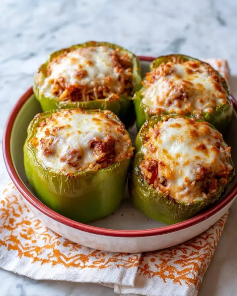 Stuffed Peppers with Italian Sausage and Melty Mozzarella Recipe