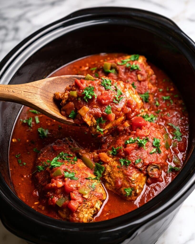 Slow Cooker Chicken Cacciatore Recipe