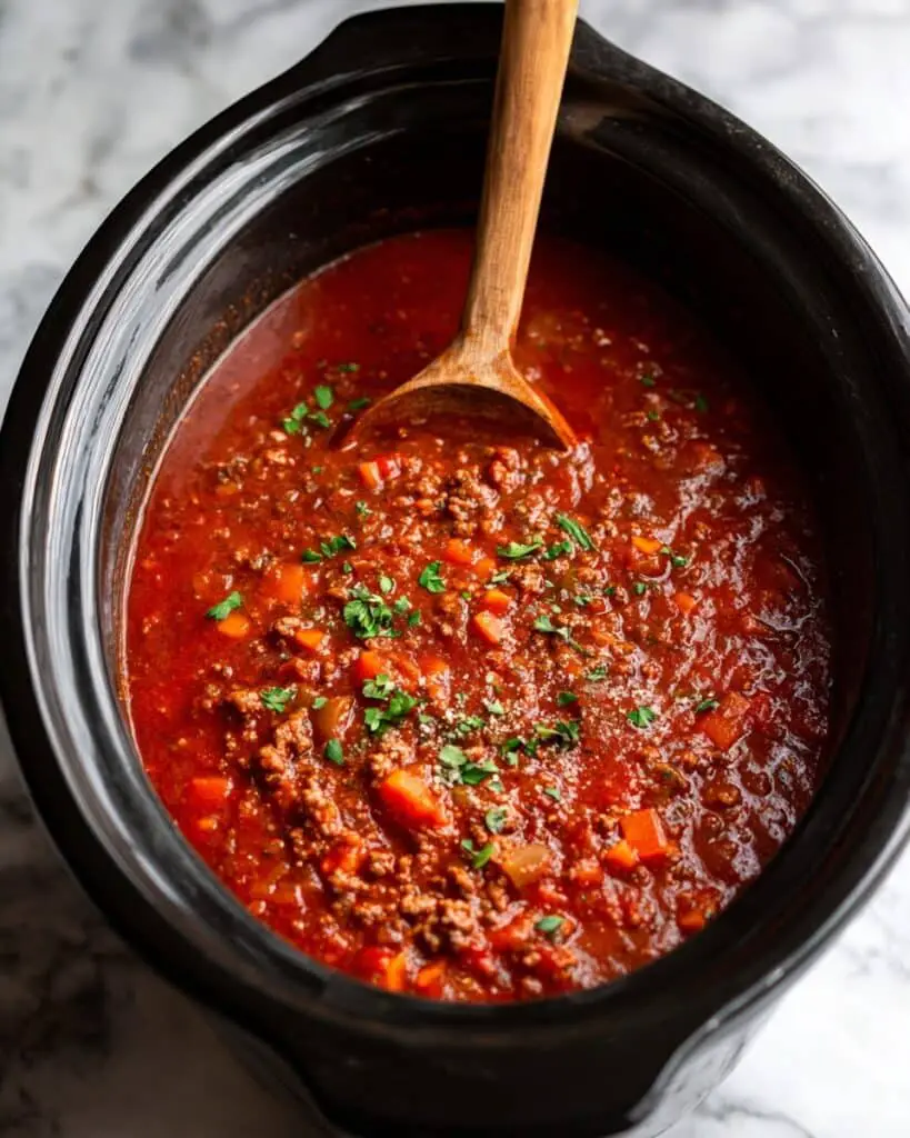 Slow Cooker Ground Turkey with Tomatoes and Vegetables Recipe