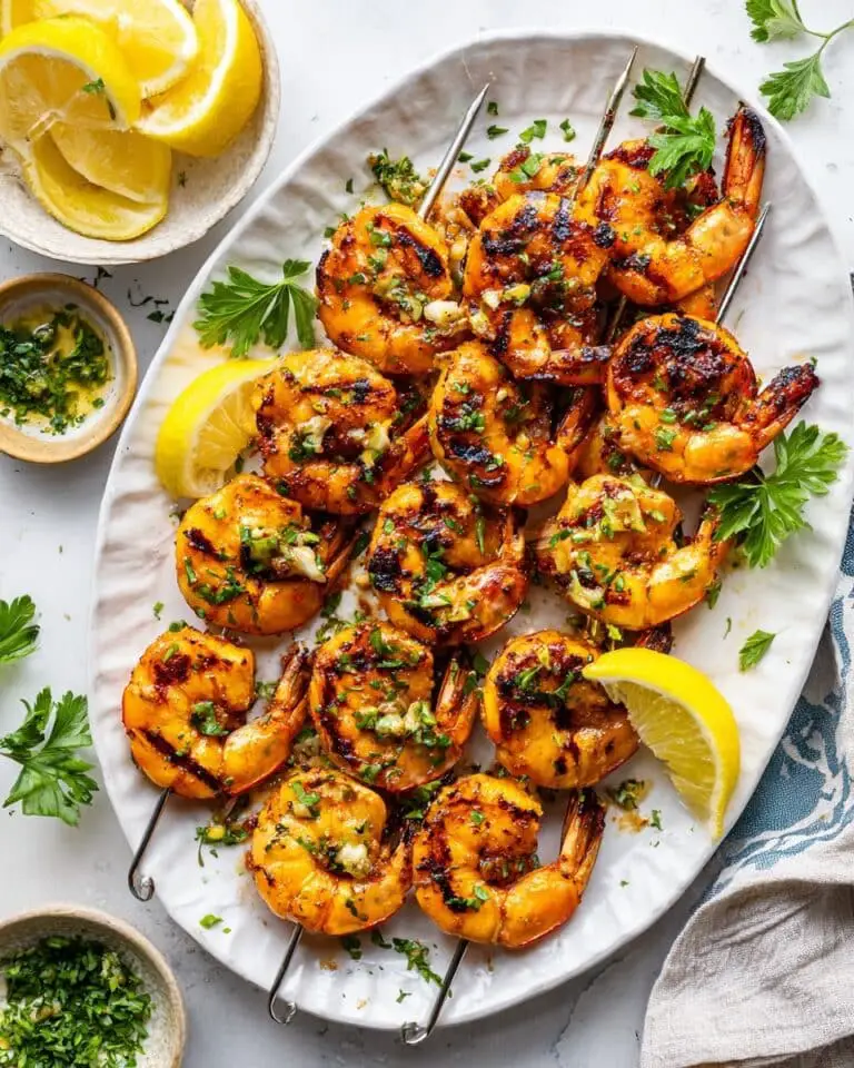 Grilled Lemon Garlic Shrimp Recipe