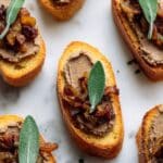 Crostini with Garlic, Cheese, and Toppings: Easy Toasted Baguette Appetizer Recipe